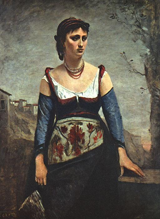  Jean Baptiste Camille  Corot Agostina2